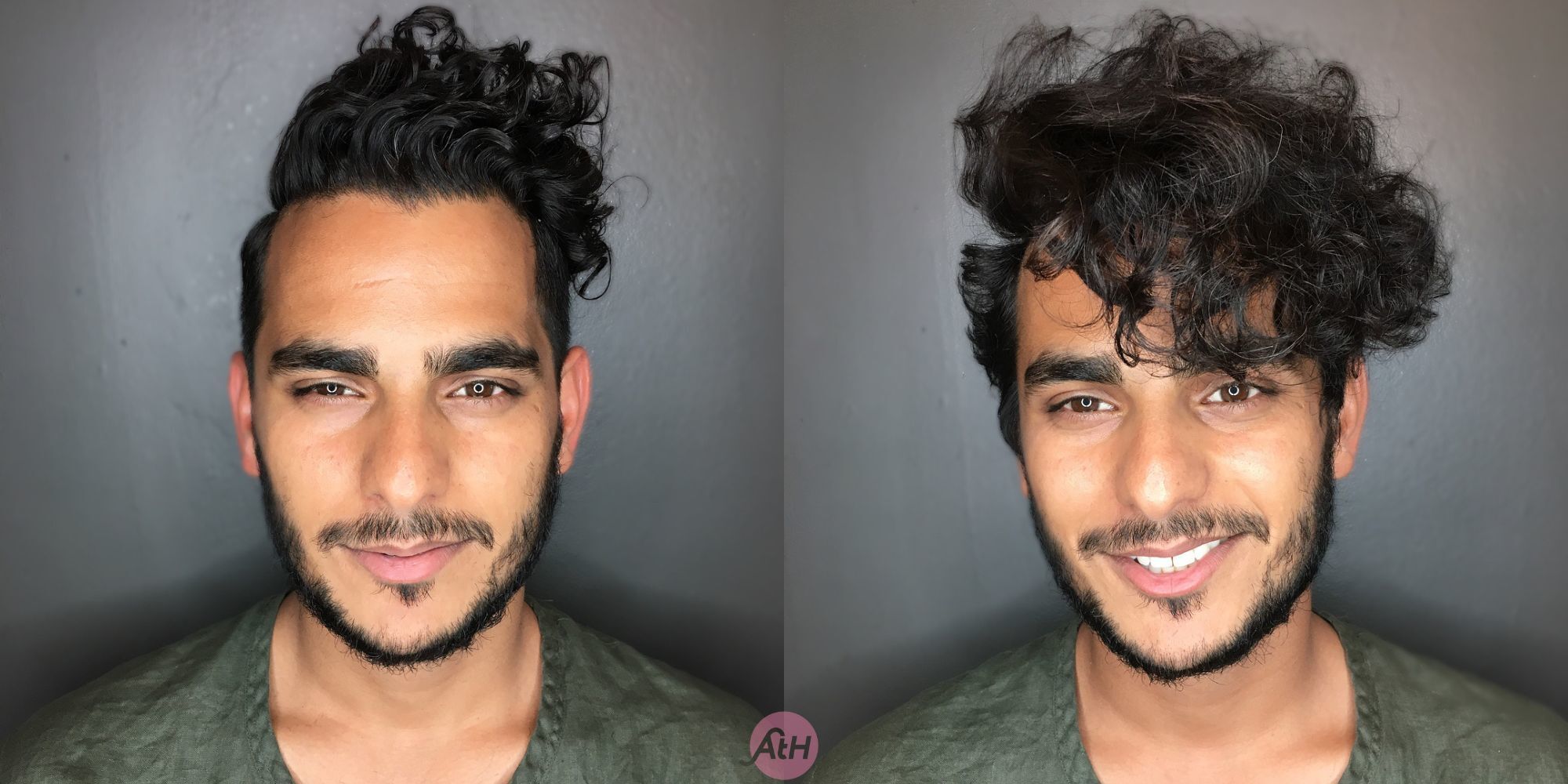 pria asia dengan rambut cepmek