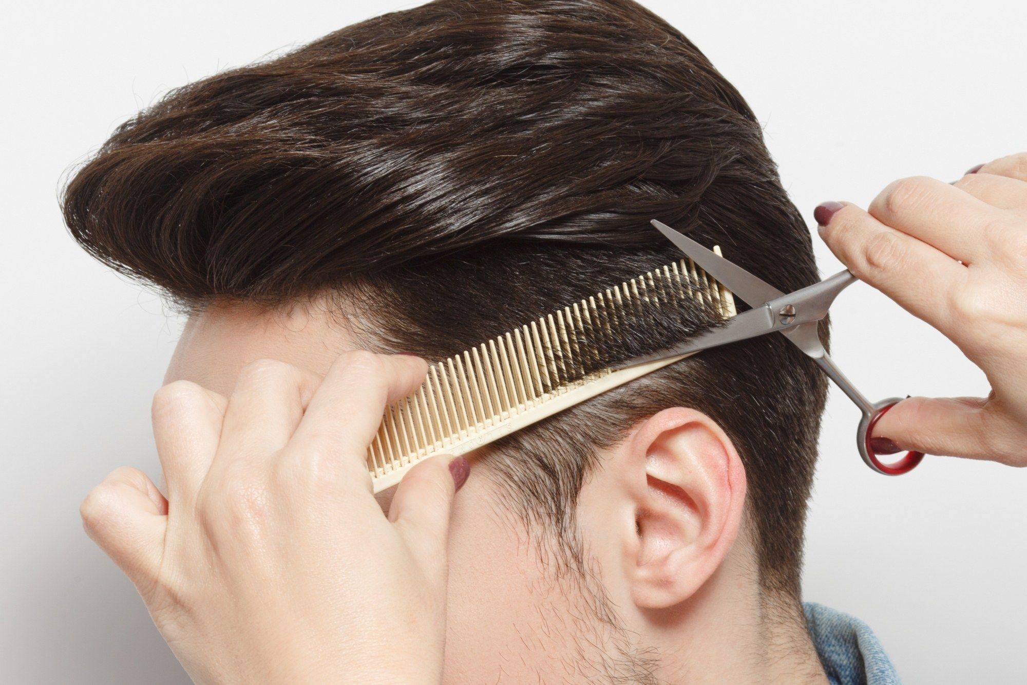 Potong Bagian Samping dengan Rambut 1