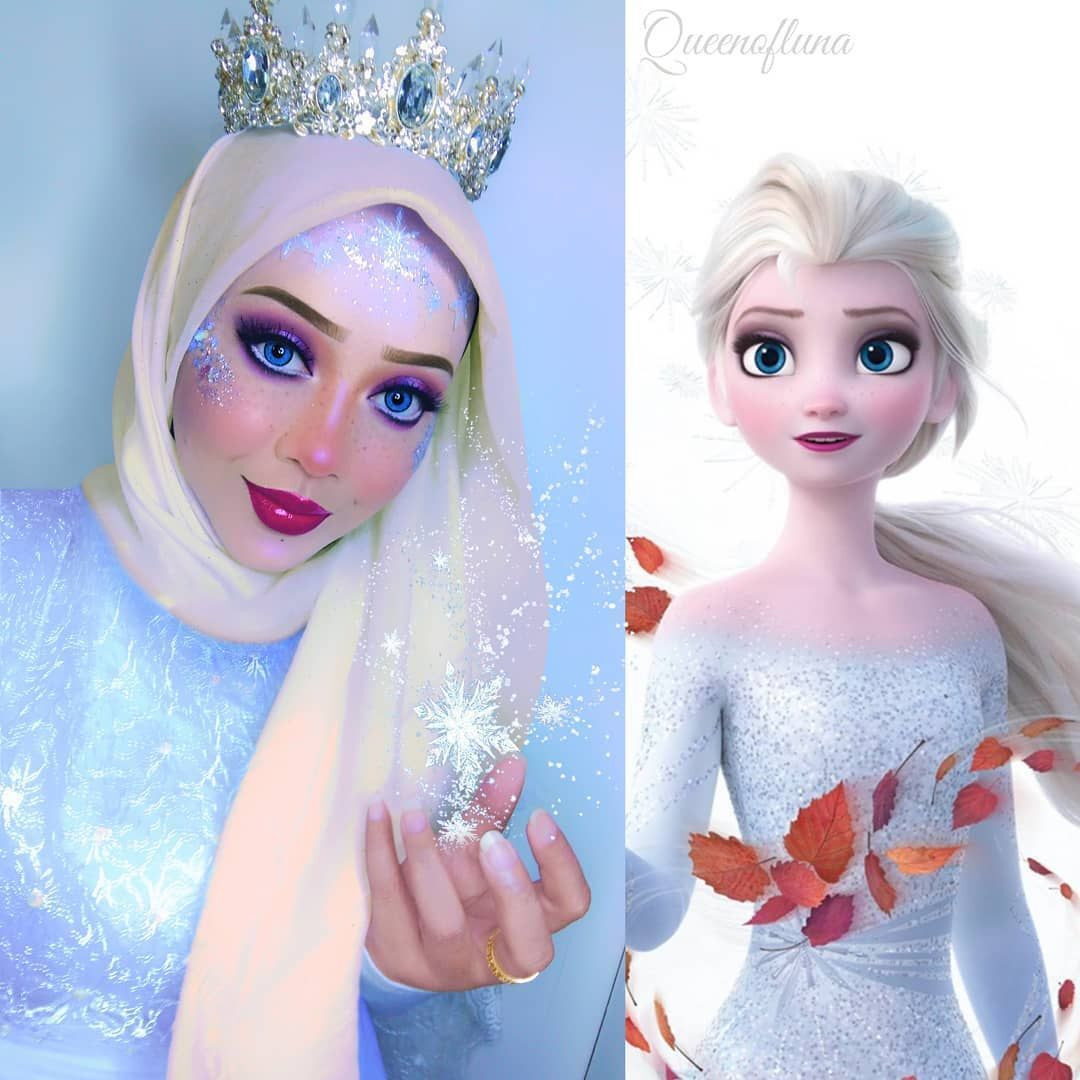 Elsa versi hijab. (Foto: Instagram.com/queenofluna)
