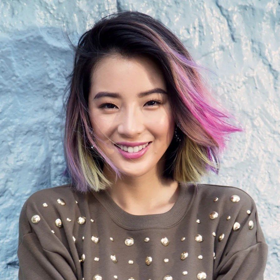 Warna rambut pendek highlight yang unik! (Foto: Teen Vogue)