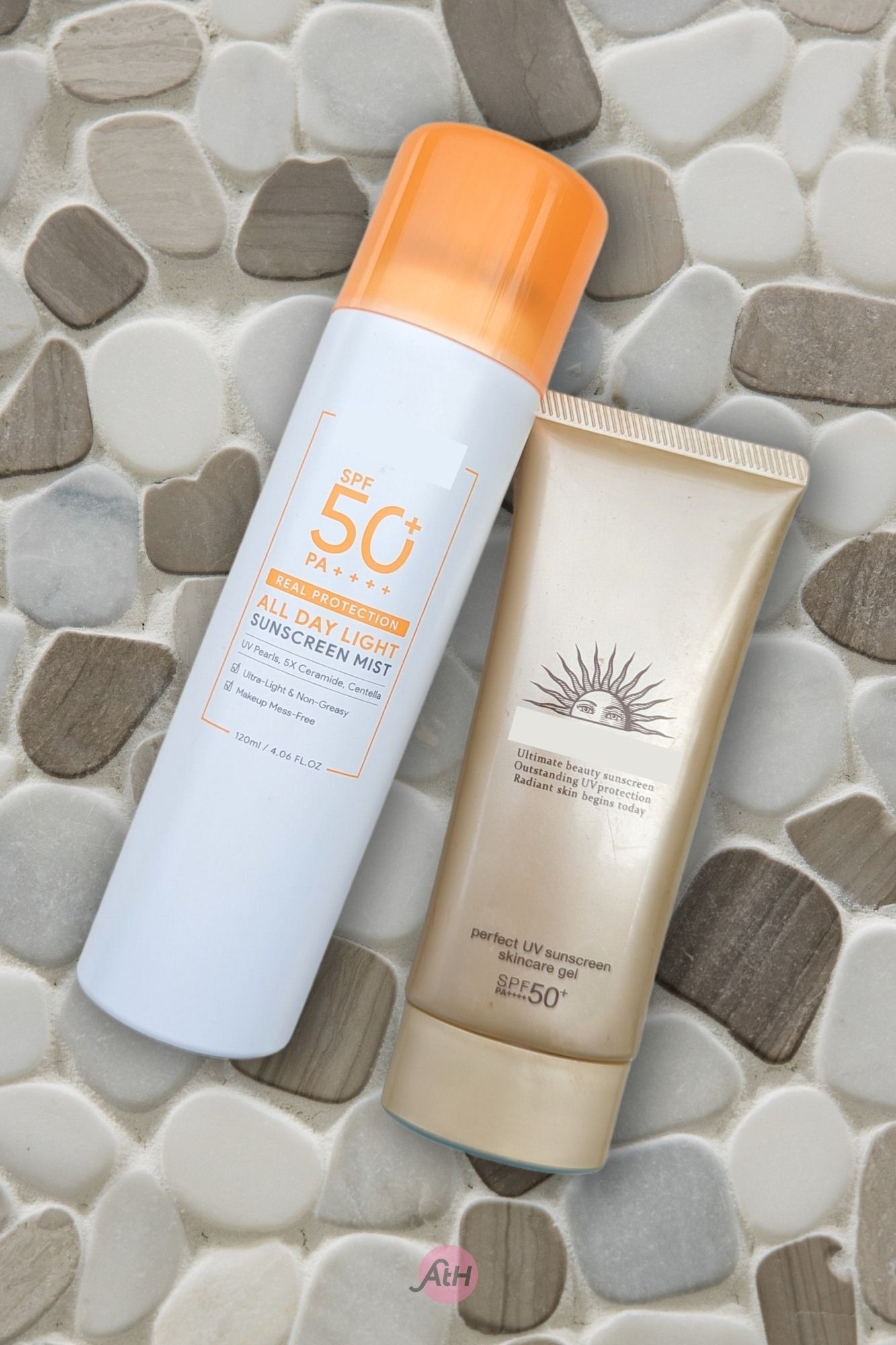 produk sunscreen yang akan digunakan pada rambut oleh editor all things hair