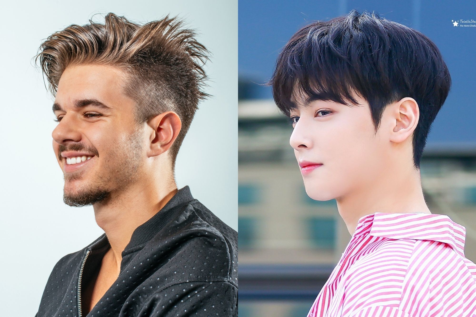 rambut undercut dan two blocks cha eun woo