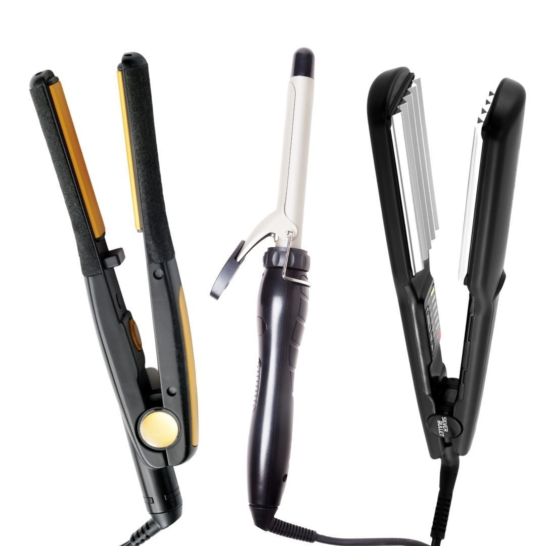 catokan flat iron, curling iron, hair crimper