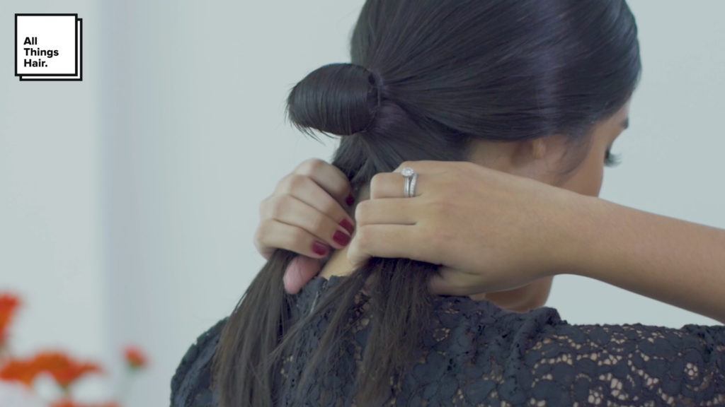 Step 7 sleek low knot- Anna Oktarina.