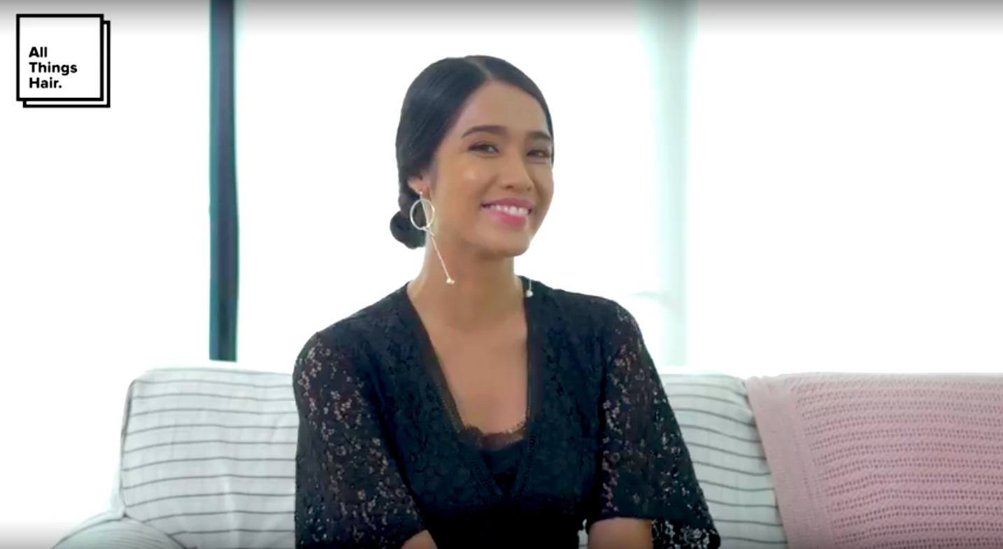 sleek low knot Ana Octarina