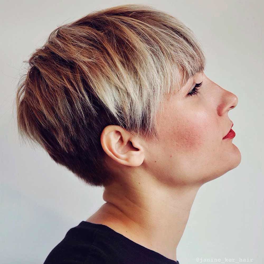 Punya rambut pendek? Coba kombinasi warna ini. (Foto: Pinterest)