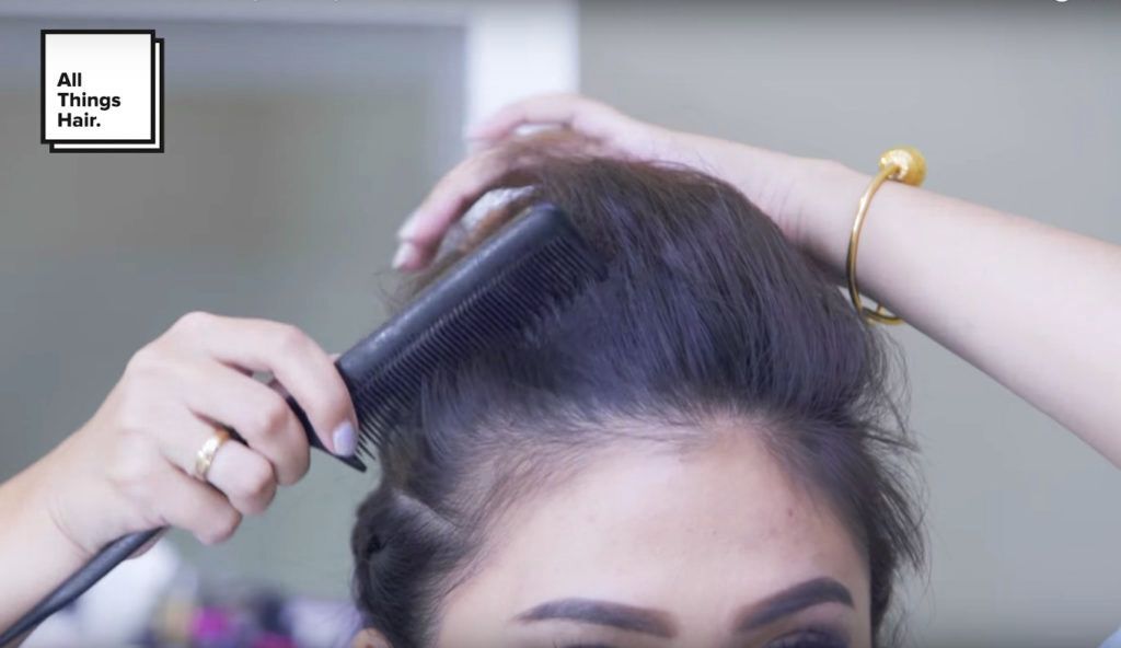 Menyasak rambut dan merapikannya - model rambut festive bold twisted hairstyle