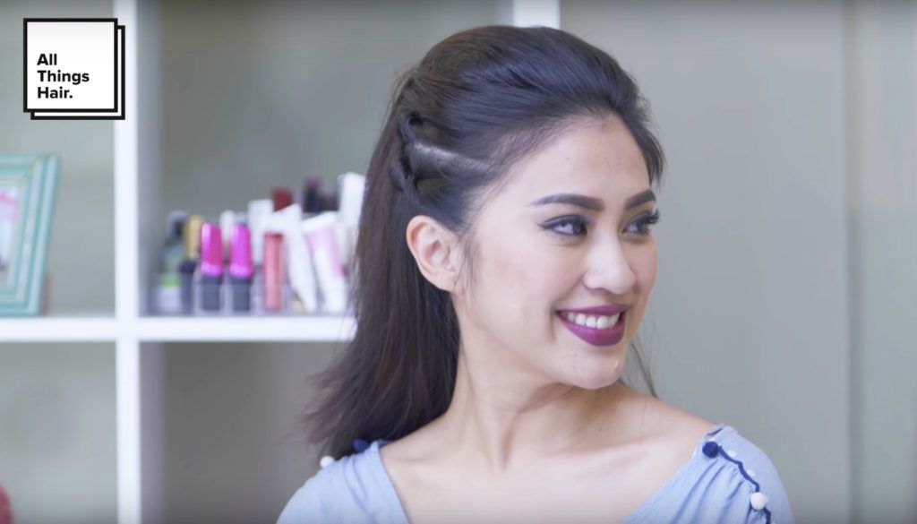 model rambut bold twisted pada rambut warna hitam