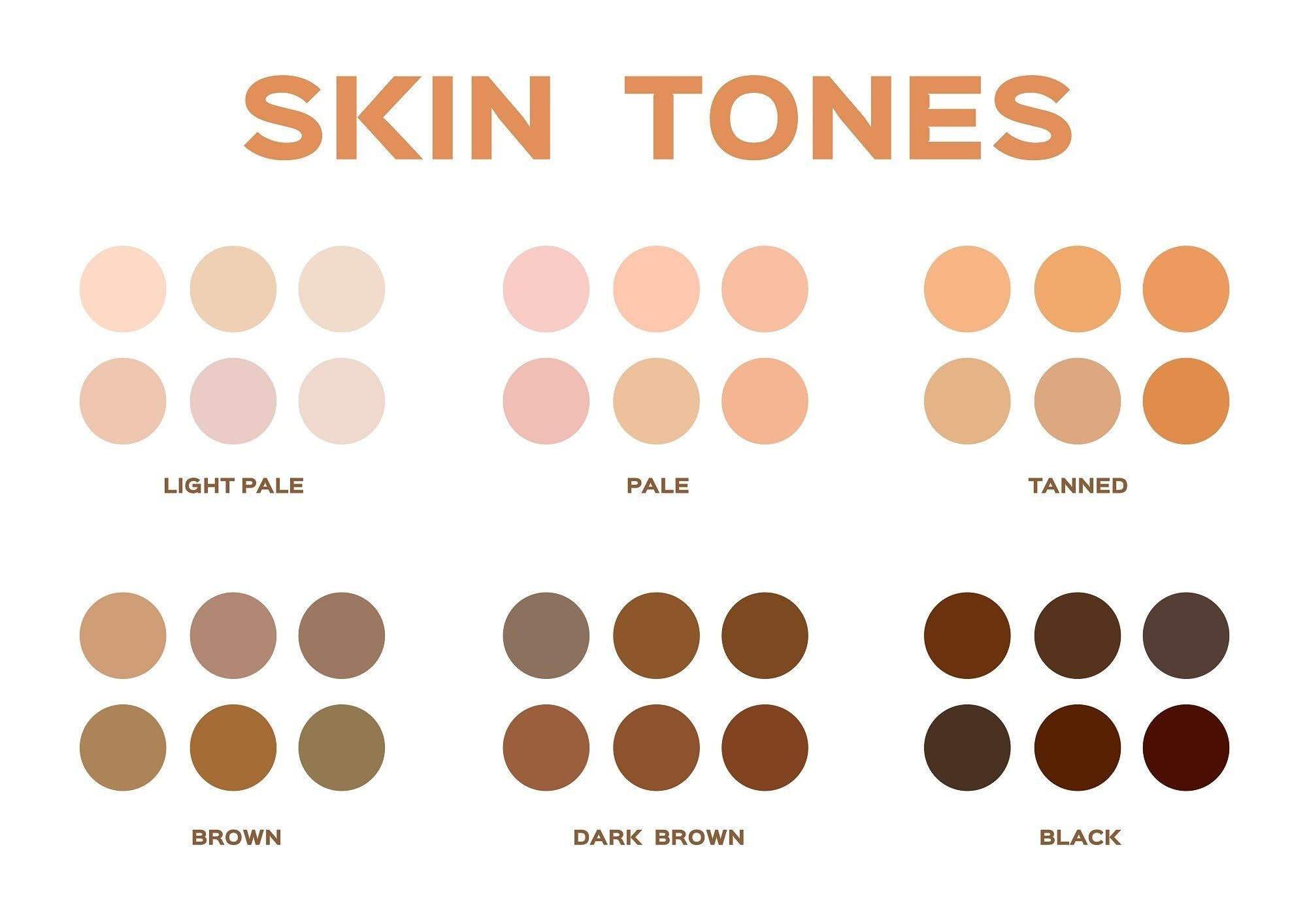 Palette skin tone
