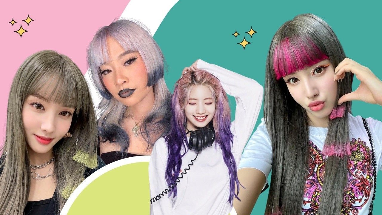 Kumpulan gaya rambut dip dye hair