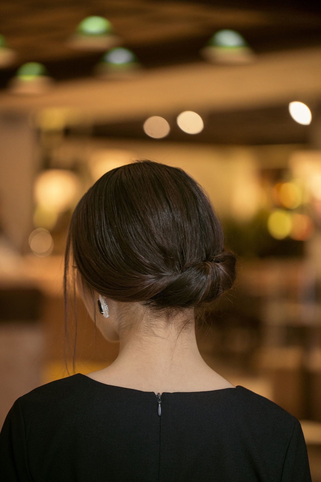 chignon sederhana dan simple