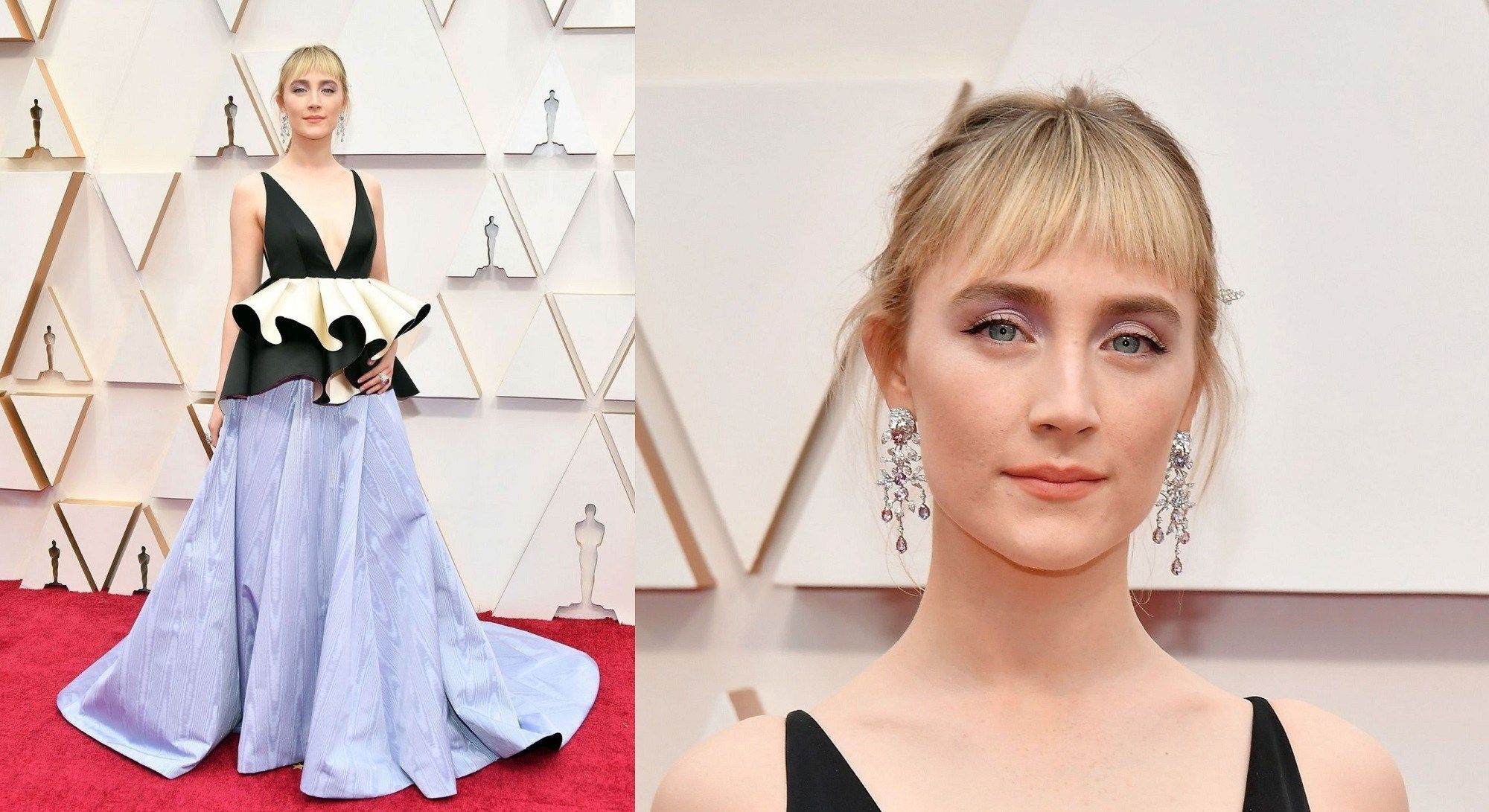 Saoirse Ronan dengan poni ratanya yang manis. (Foto: Getty Images)