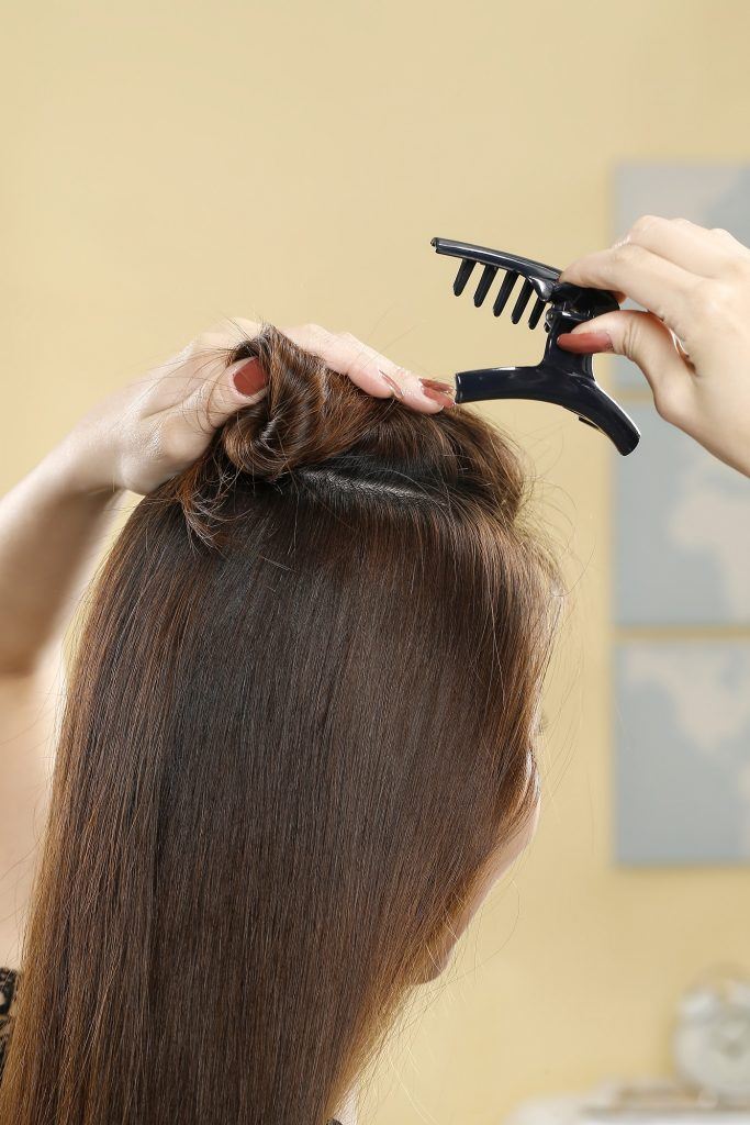 gaya rambut pompadour wanita