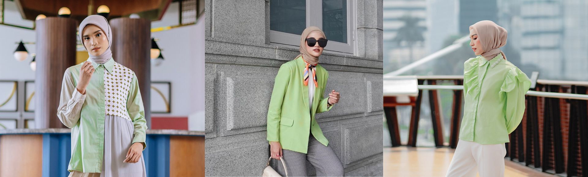 10 Warna Kerudung yang Cocok Untuk Baju Hijau Mint