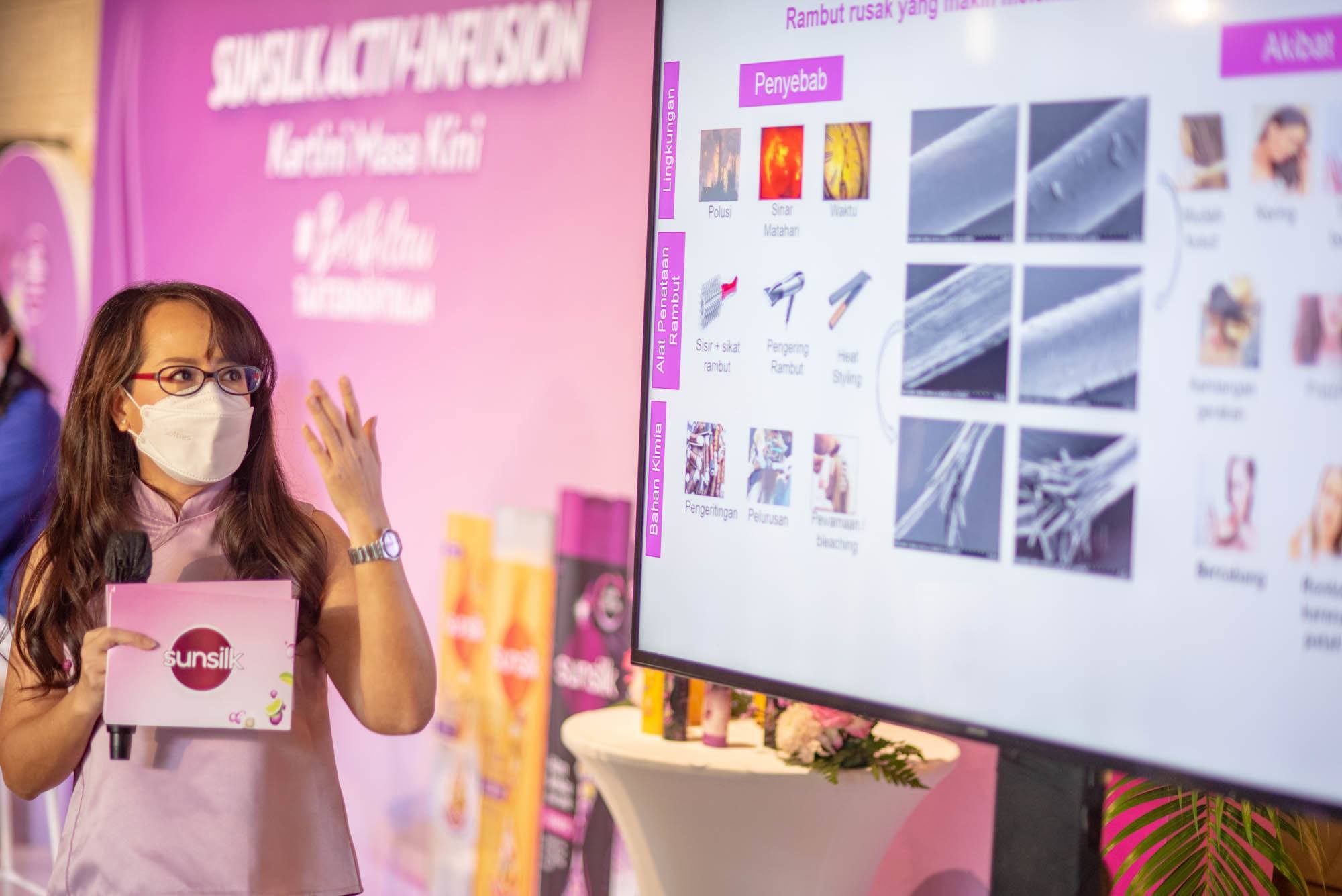 christina yusuf unilever indonesia di acara sunsilk