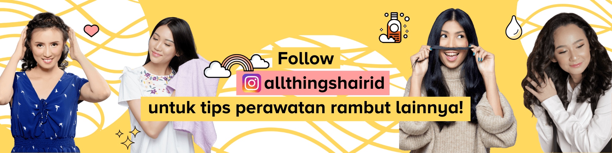 banner instagram all things hair indonesia