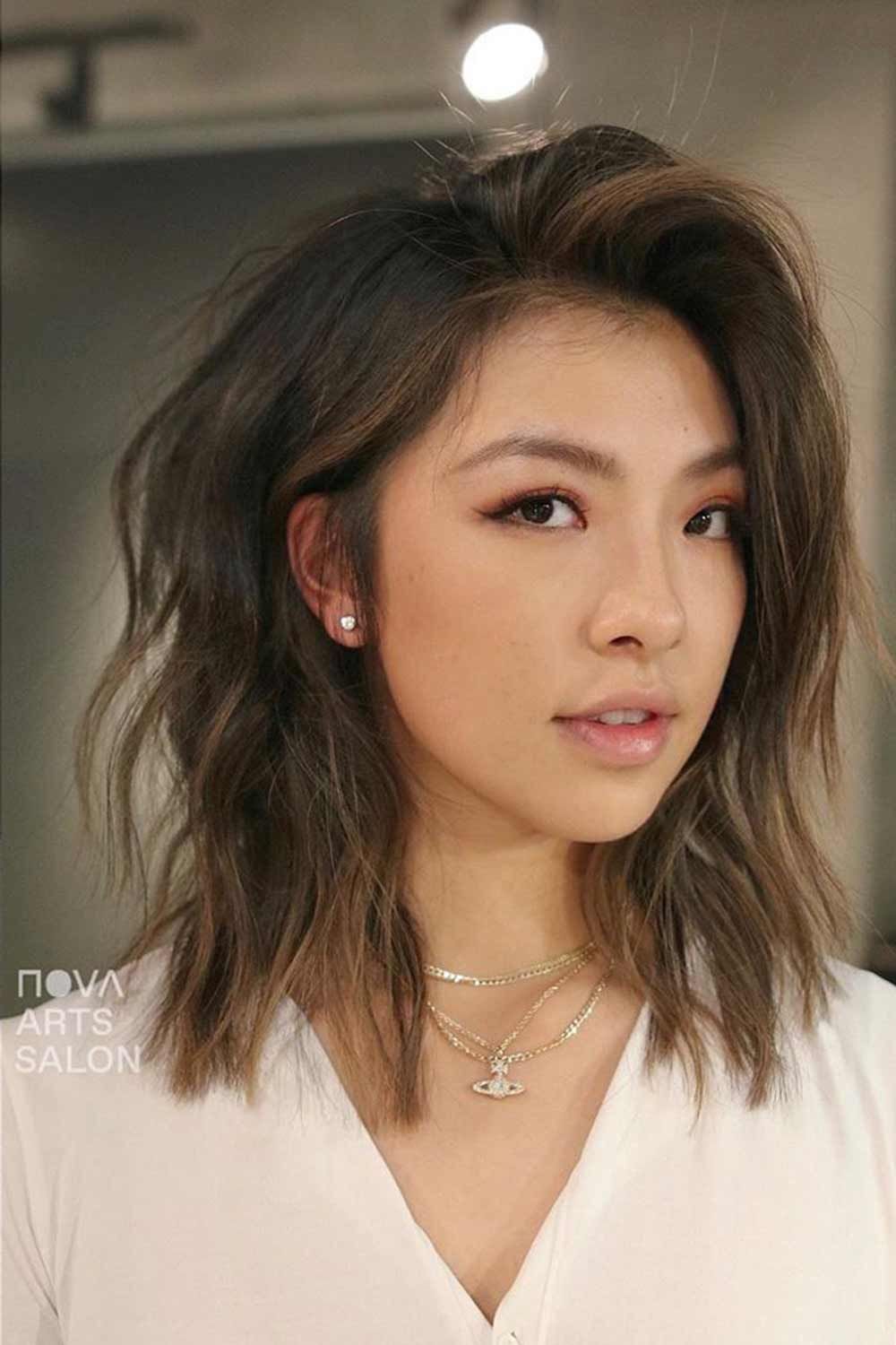 Style rambut pendek dengan gaya choppy lob. (Foto: Instagram/novahairsalon)