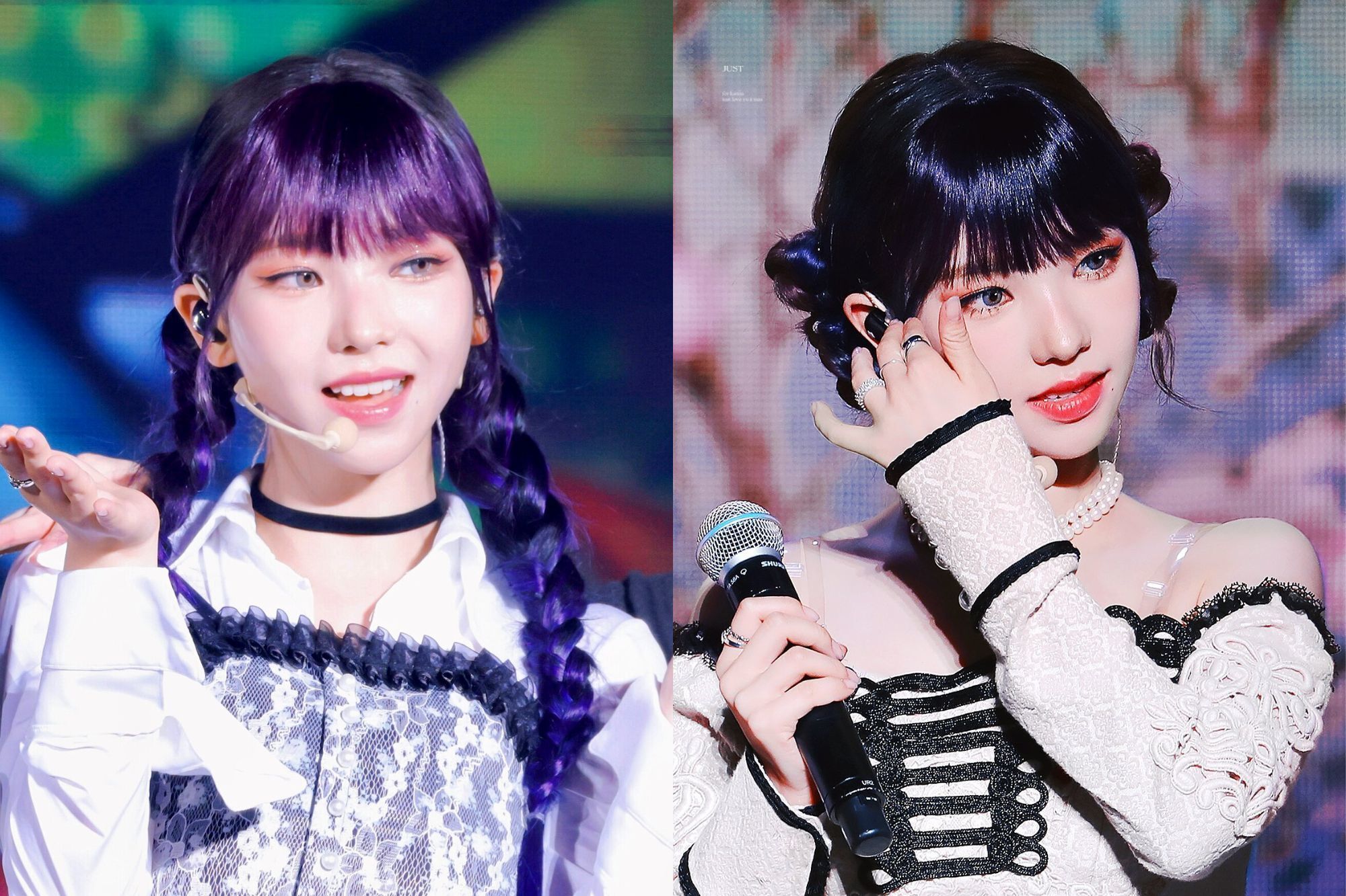 kpop idol karina aespa dengan rambut pucca