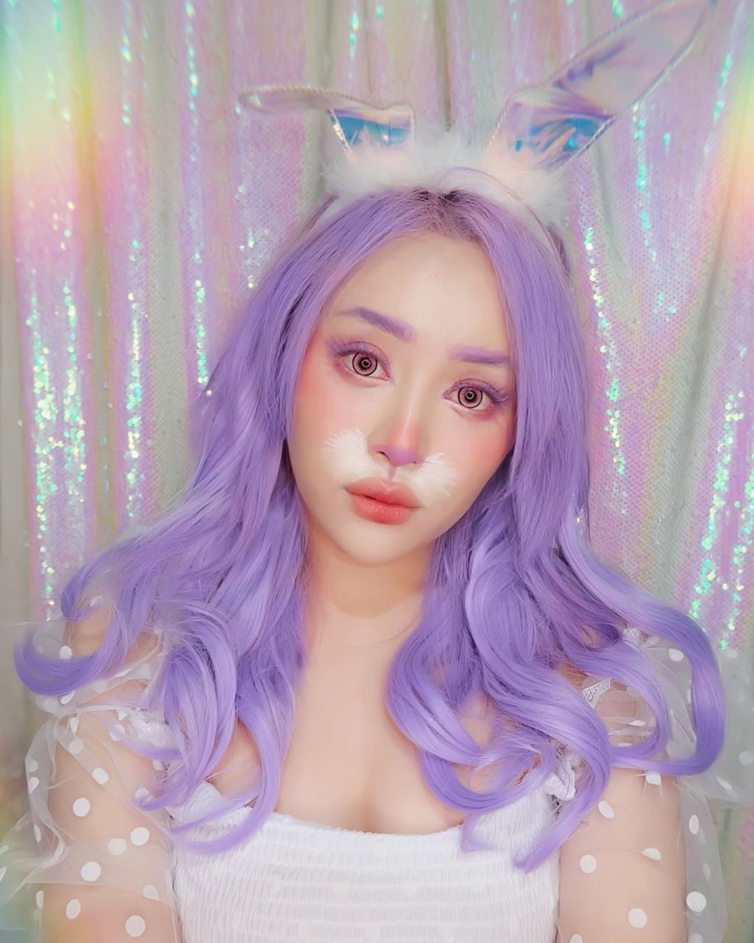 janine intansari rambut ungu