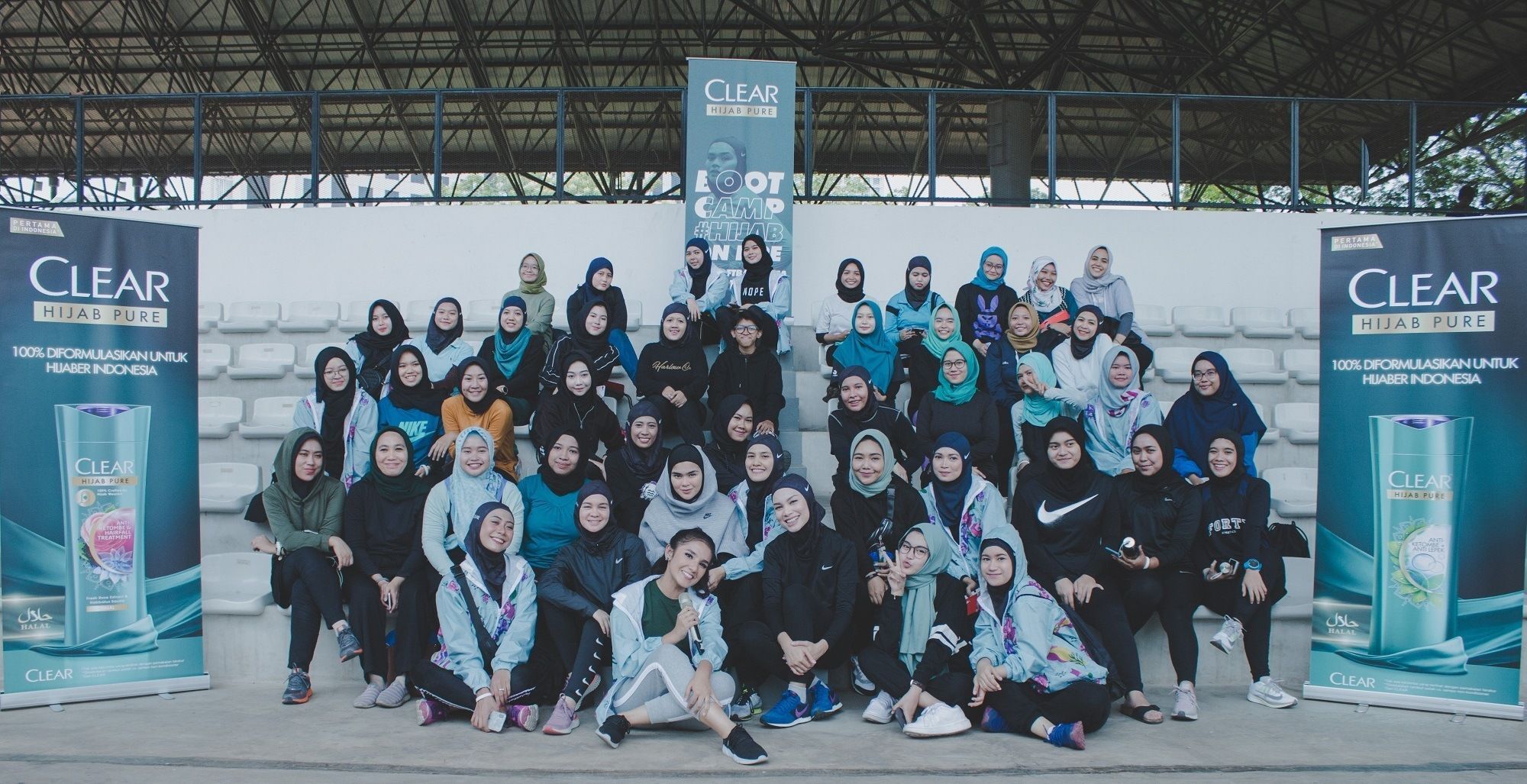 CLEAR Hijab Pure Bootcamp Hijab On Fire