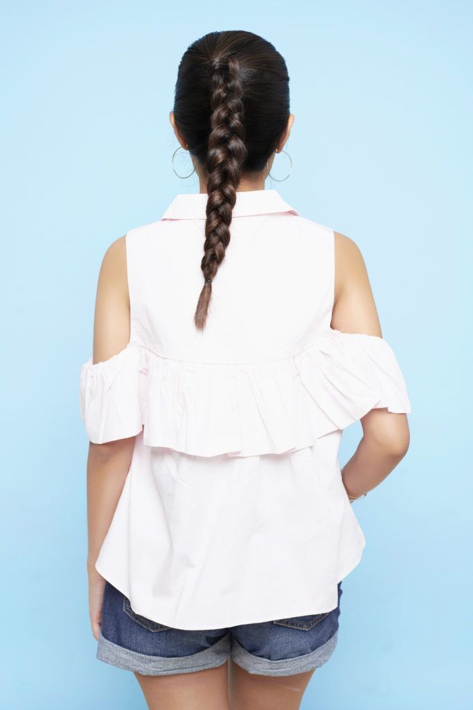 Tampilan akhir Dutch braid