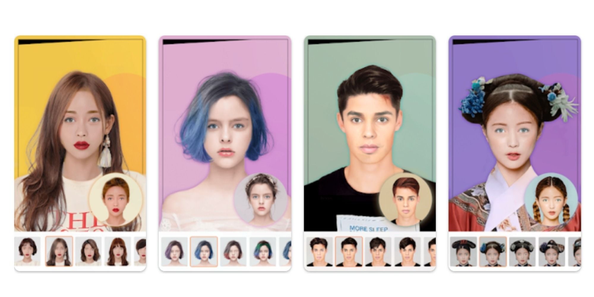 aplikasi model rambut online