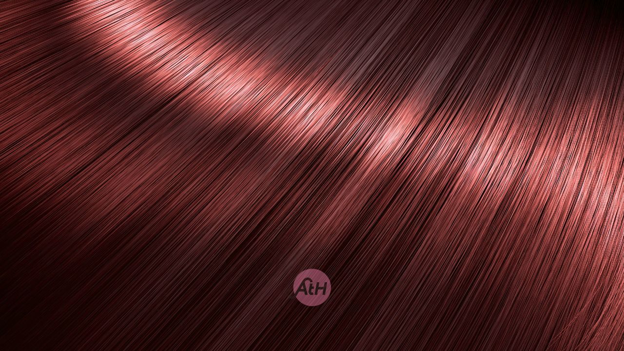 warna rambut merah maroon