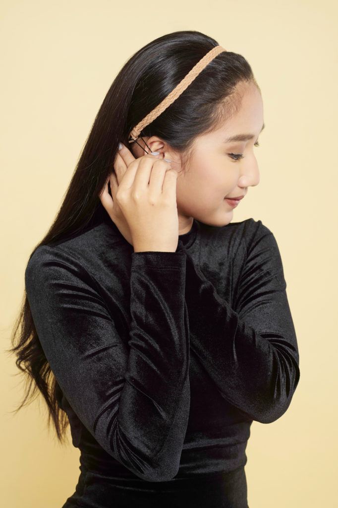 Step 2 - bouffant hair.