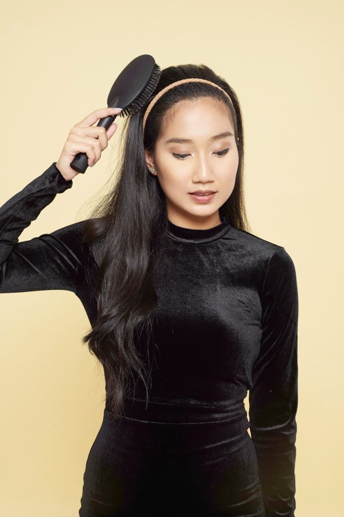 Step 5 – bouffant hair.