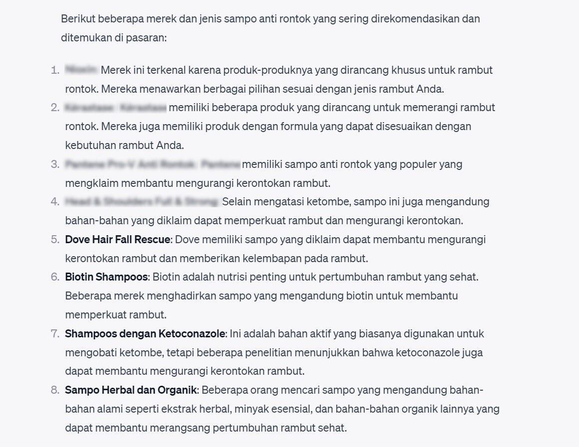 rekomendasi shampoo anti-rontok