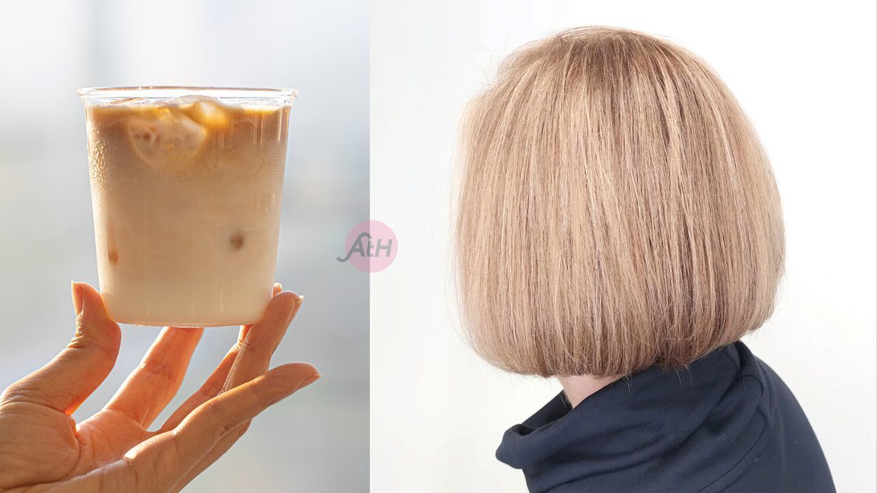 warna rambut caffe latte yaitu cokelat kopi terang