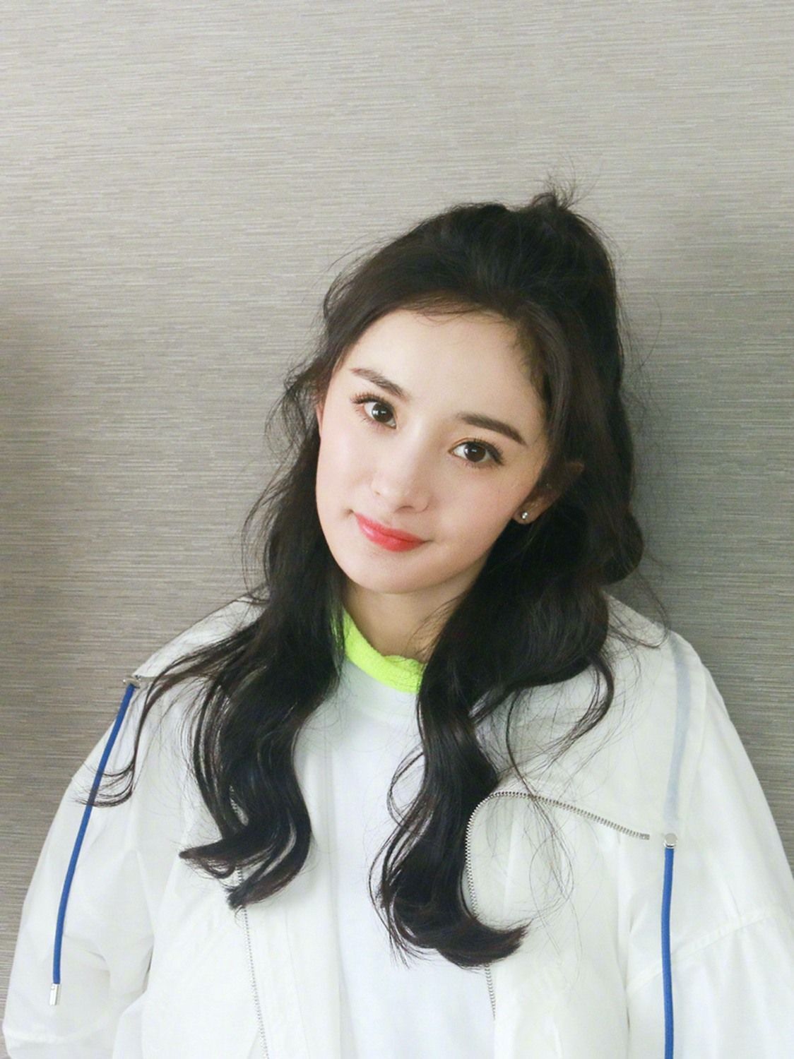 half ponytail untuk wanita asia rambut panjang