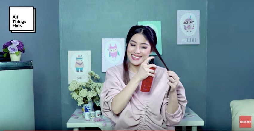 Pakai heat protection spray.