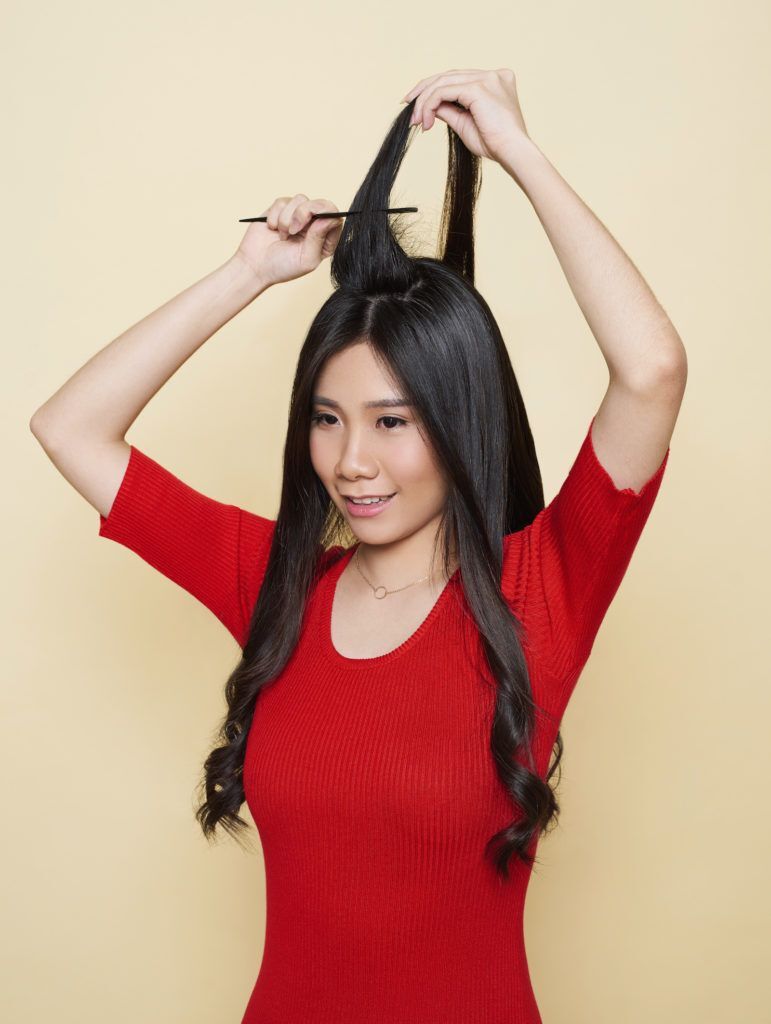 tutorial rambut beehive - step menyasak rambut