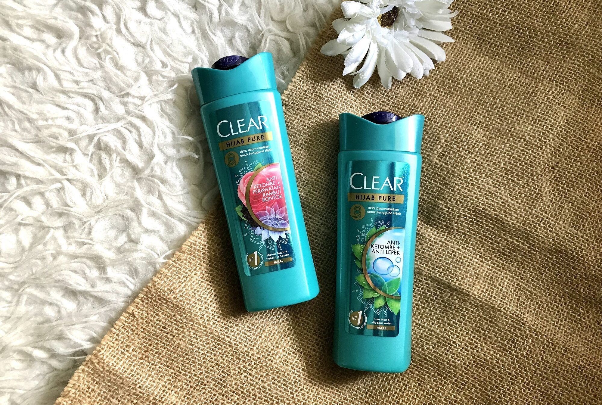 Foto varian shampoo CLEAR hijab pure anti ketombe