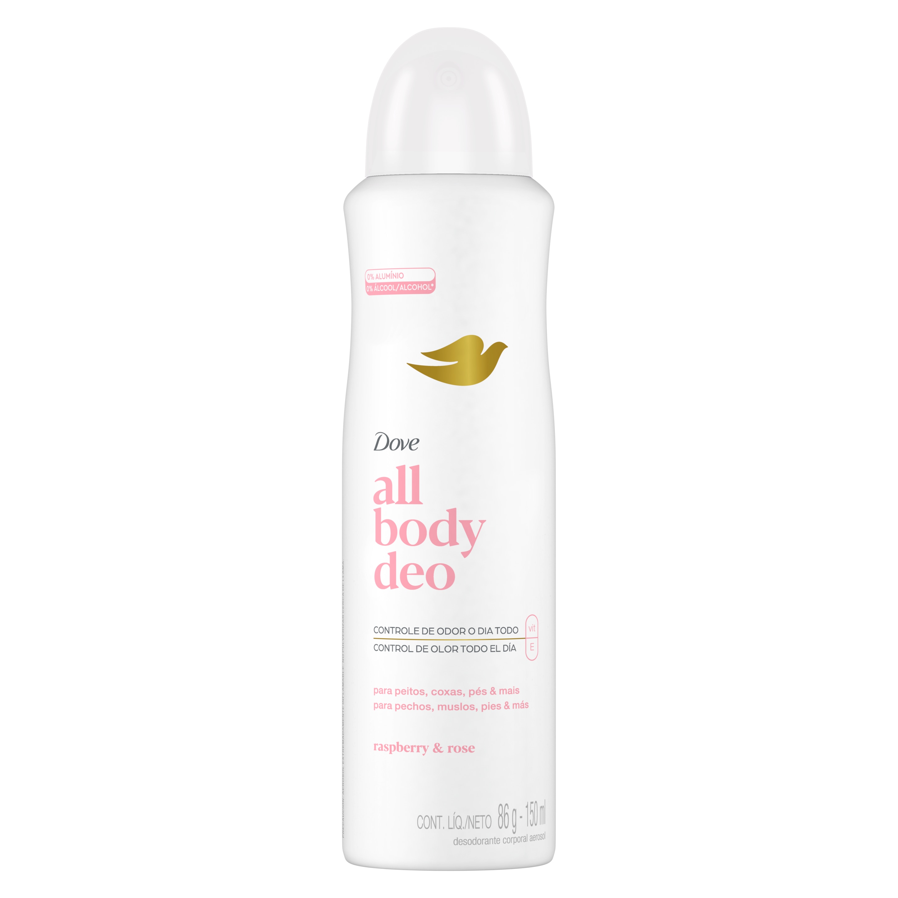 Desodorante All Body Deo Aerosol Raspberry & Rose 150ml