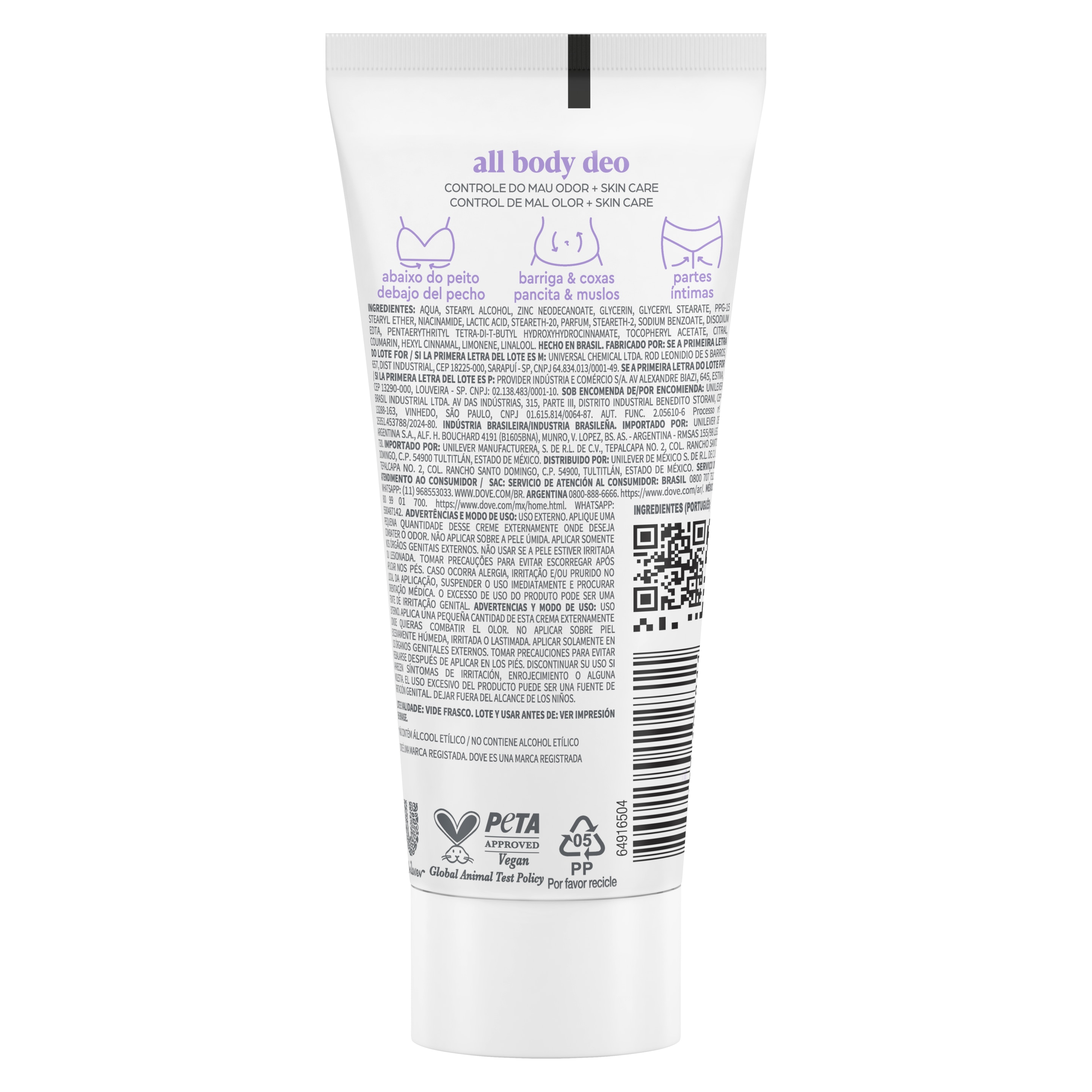 Desodorante All Body Deo Creme Lavander & Camomile