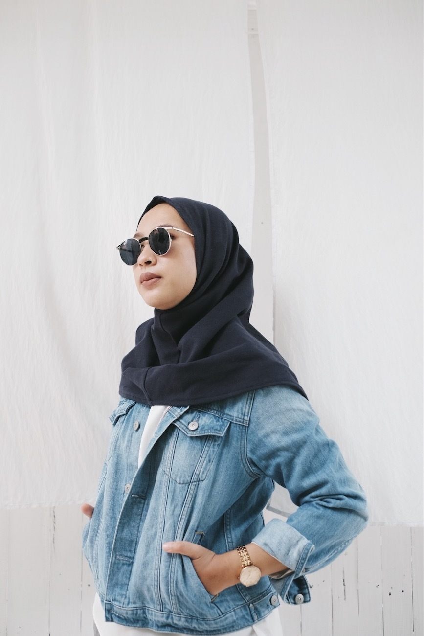 Klasik hijab instant untuk wajah bulat