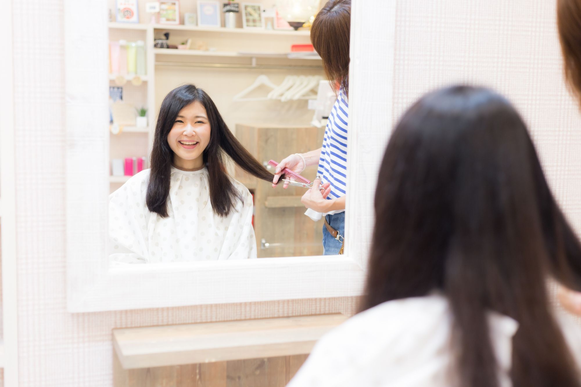 Model rambut smoothing panjang