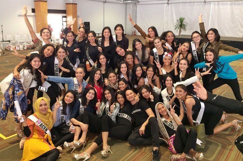 kevin lilliana di antara peserta puteri indonesia