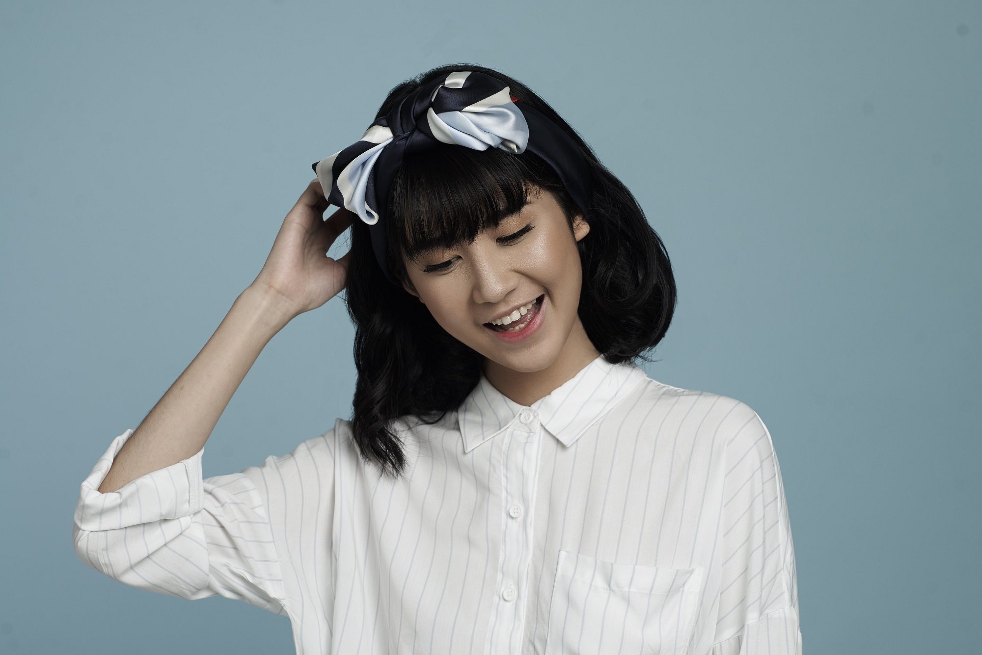 gaya rambut dengan bando