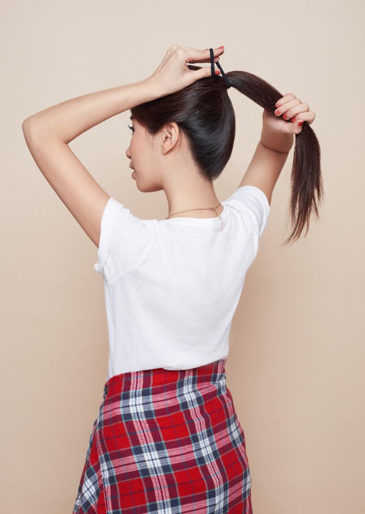 cara memakai donat rambut