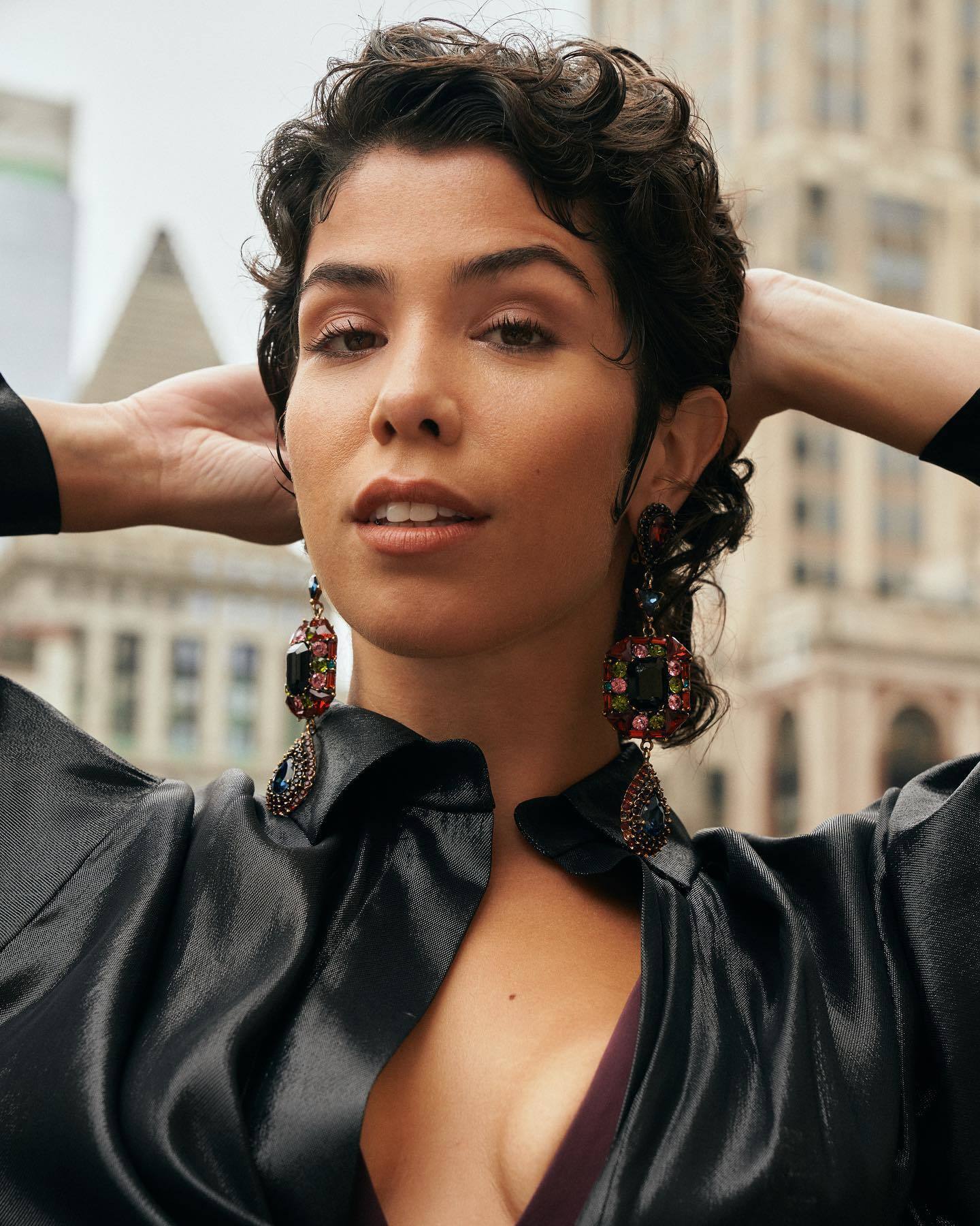 Rambut keriting yang dengan gaya mullet. (Foto: Instagram.com/sky.kxm)