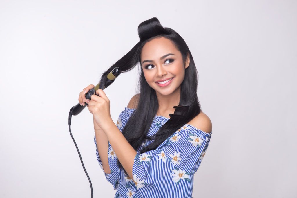 tutorial keriting gantung - step mengeriting