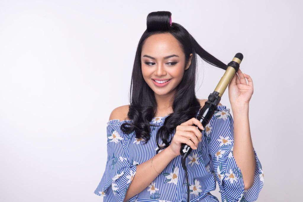 tutorial keriting gantung - step mengeriting rambut