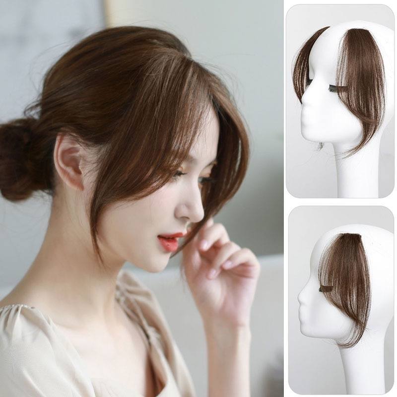 wanita dengan hair clip penebal rambut