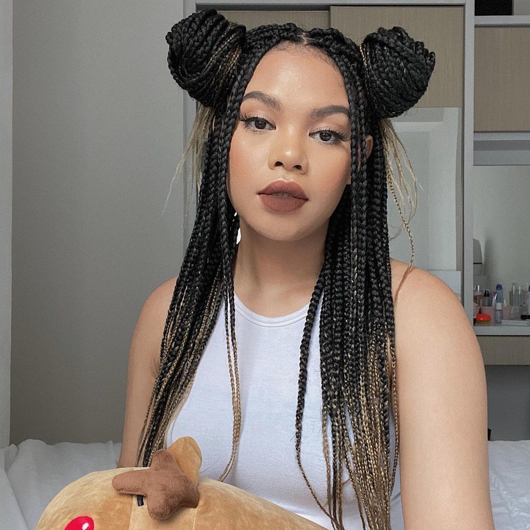 Gaya rambut Lifni Sanders cornrow @lifnisanders on Instagram