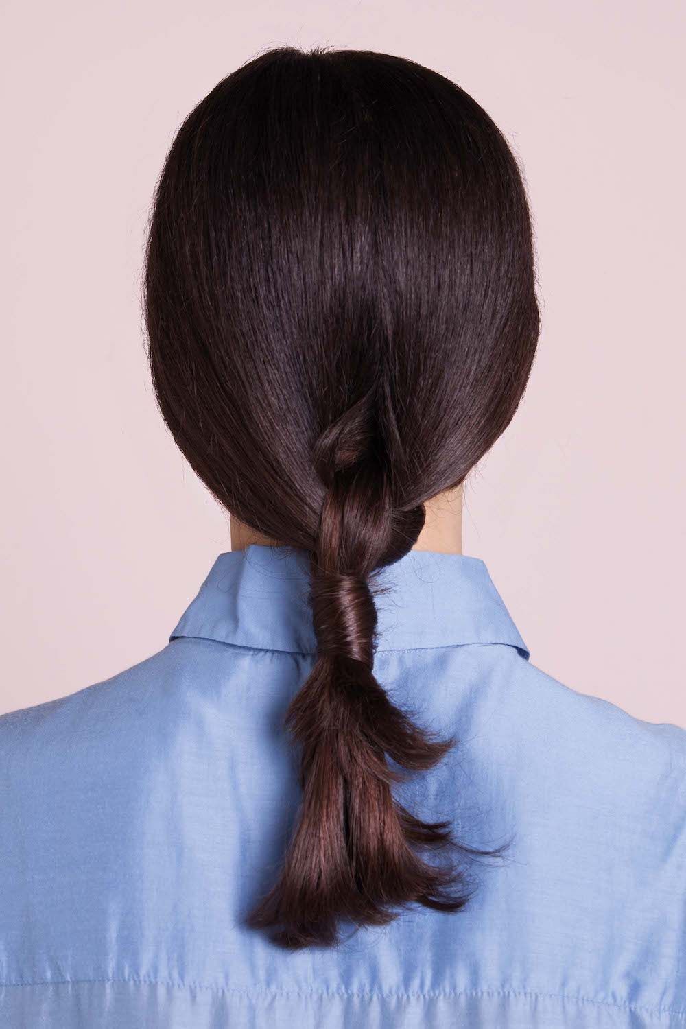 Ponytail rendah sederhana. (Foto: Raquel Brust)