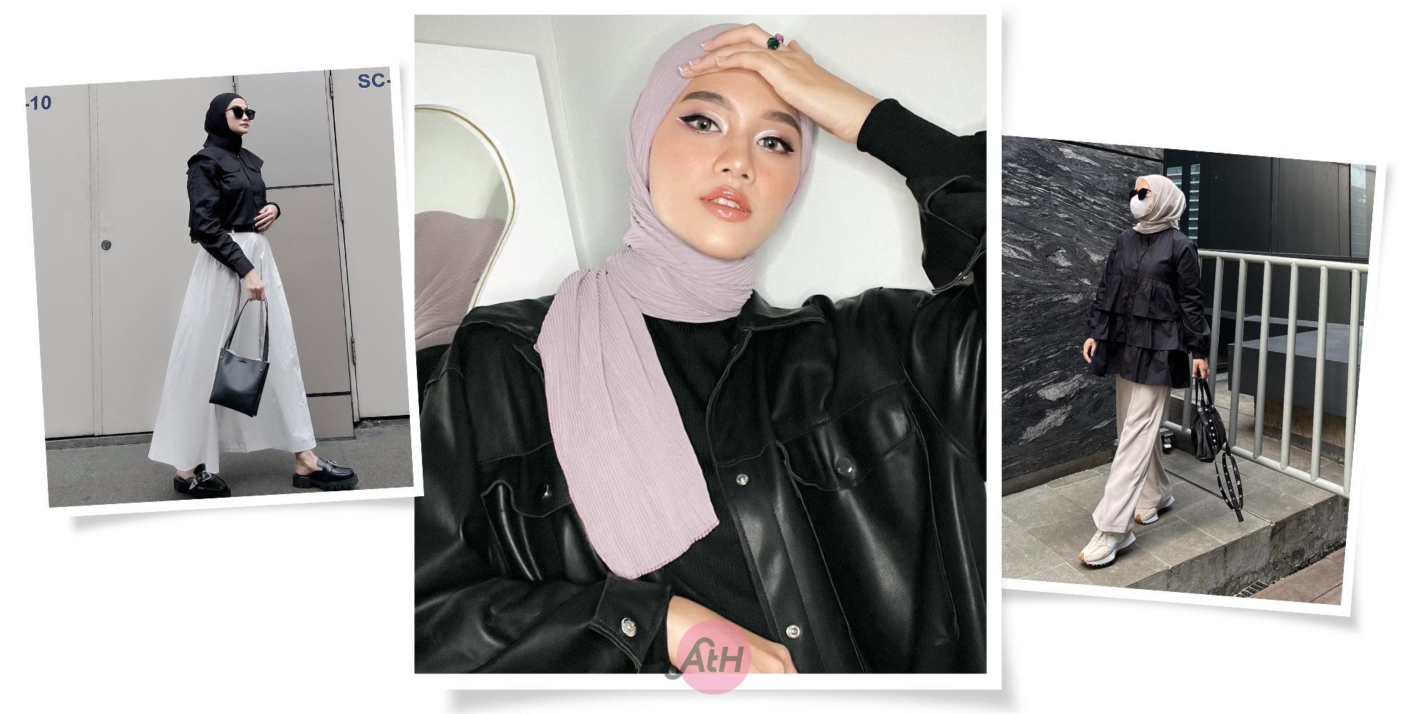 12 Inspirasi Warna Jilbab untuk Baju Hitam