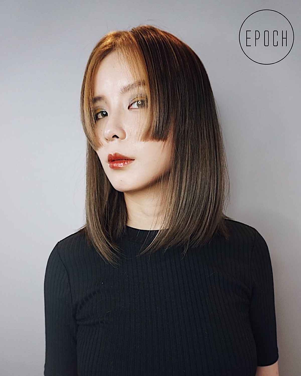Supaya gaya rambut long bob kamu nggak boring, tambahkan aksen Hime cut, deh! (Foto: Latest-Hairstyles)